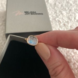 Melissa Joy Manning Free Form Moonstone ring size 9